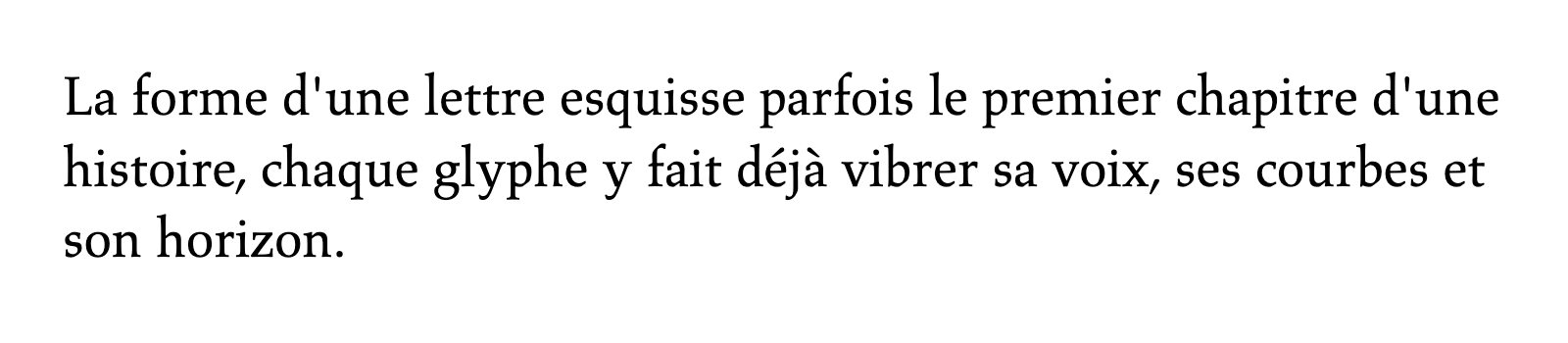 Phrase commune composée en Aldus LT Std