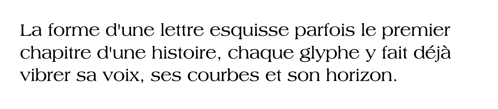 Phrase commune composée en Americana Std