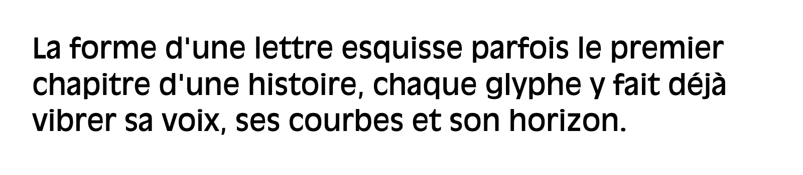 Phrase commune composée en Antique Olive Std