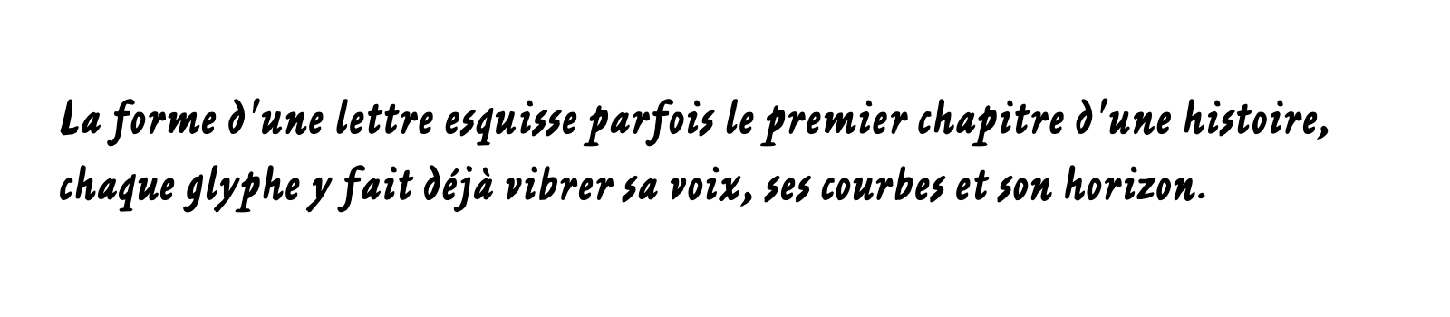 Phrase commune composée en Ashley Script MT Std