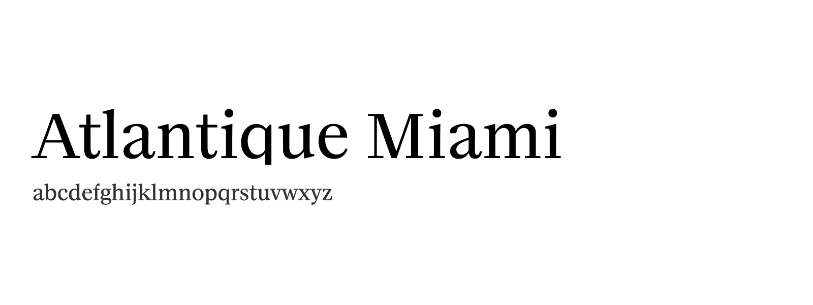 Spécimen de Atlantique Miami