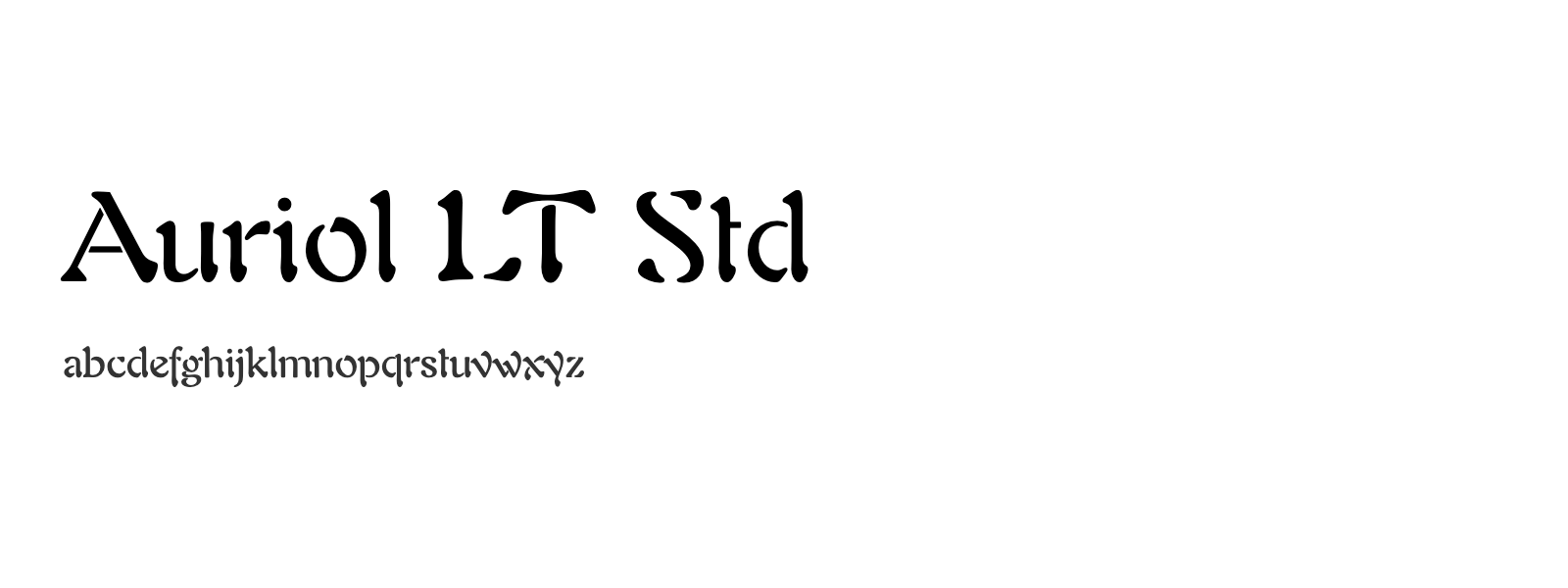 Spécimen de Auriol LT Std