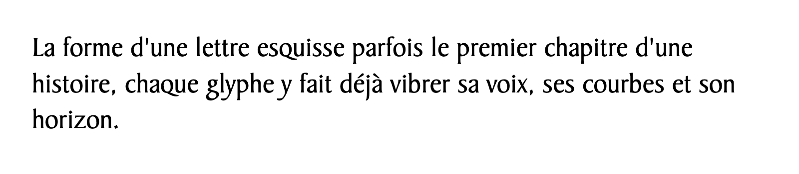 Phrase commune composée en Baker Signet Std