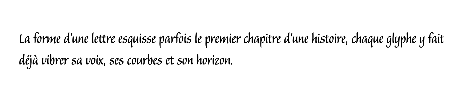 Phrase commune composée en Balzano Std