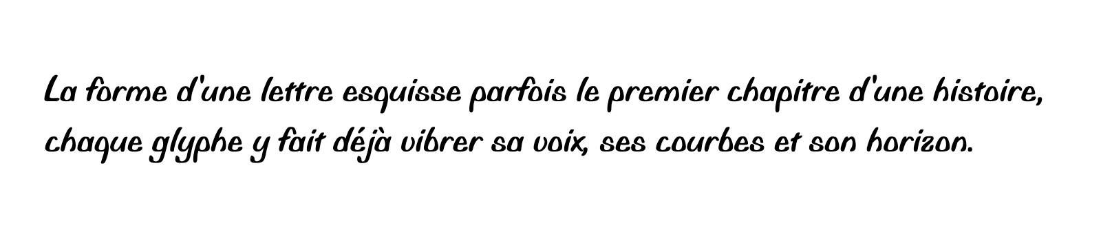 Phrase commune composée en Biffo MT Std