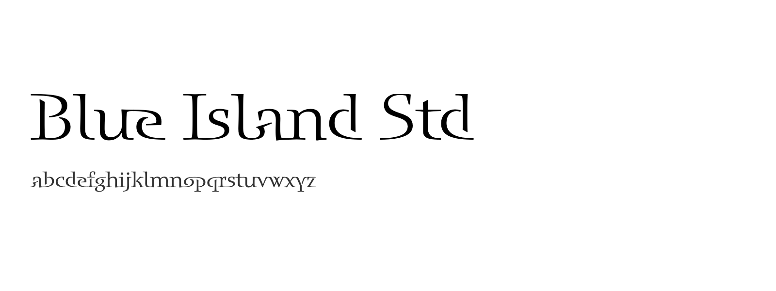 Spécimen de Blue Island Std