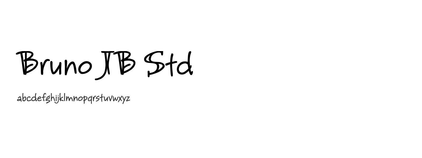 Spécimen de Bruno JB Std