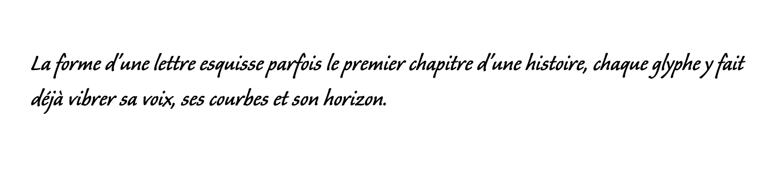 Phrase commune composée en Caliban Std