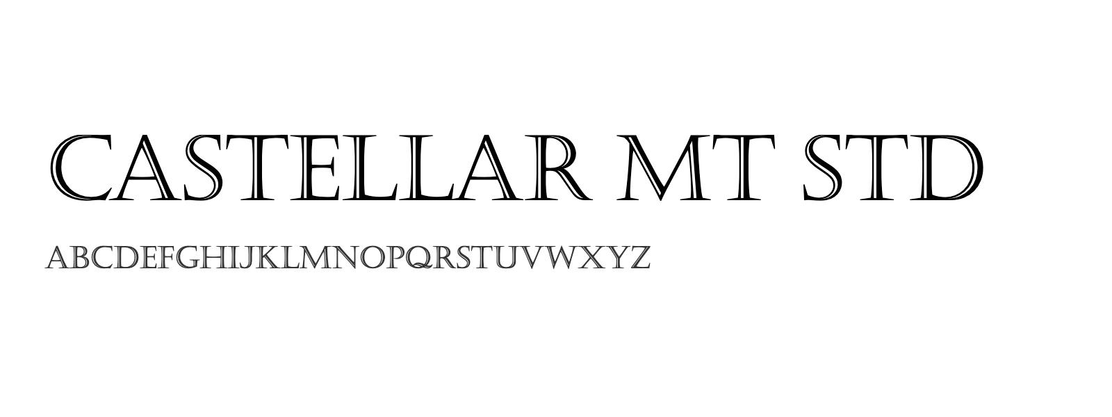 Spécimen de Castellar MT Std