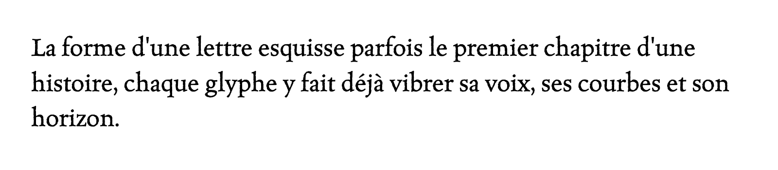 Phrase commune composée en Celestia Antiqua Std