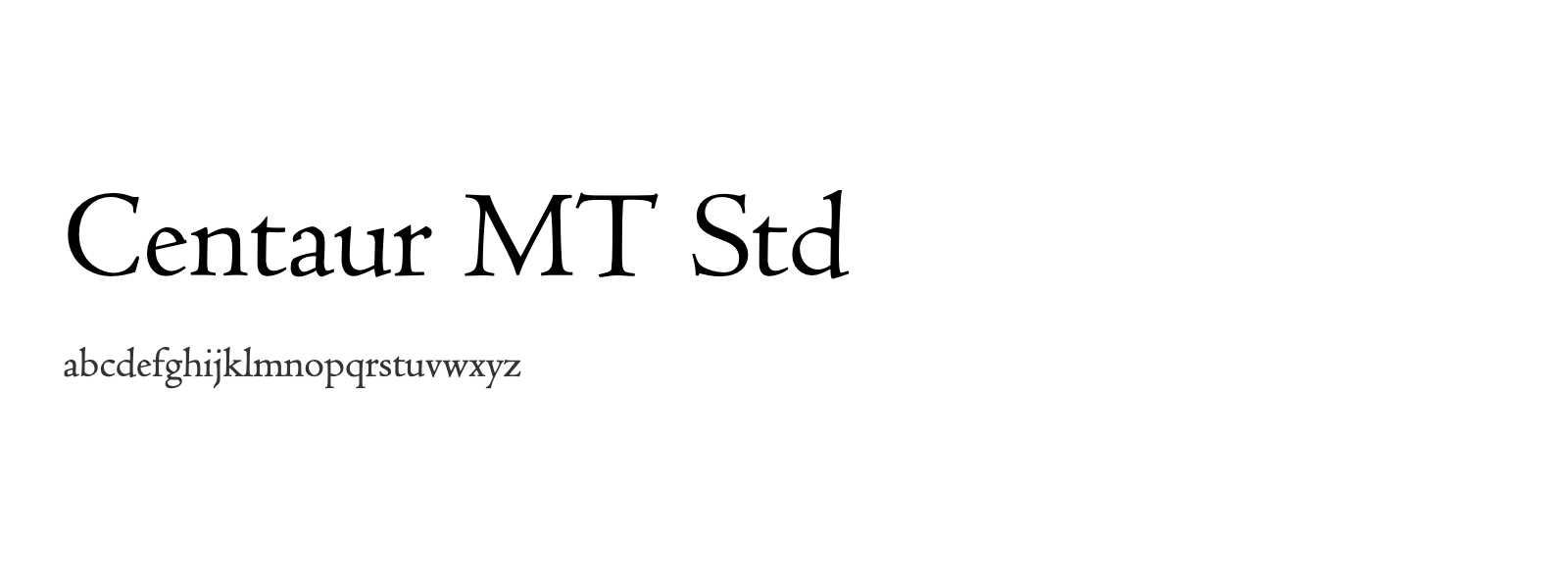 Spécimen de Centaur MT Std