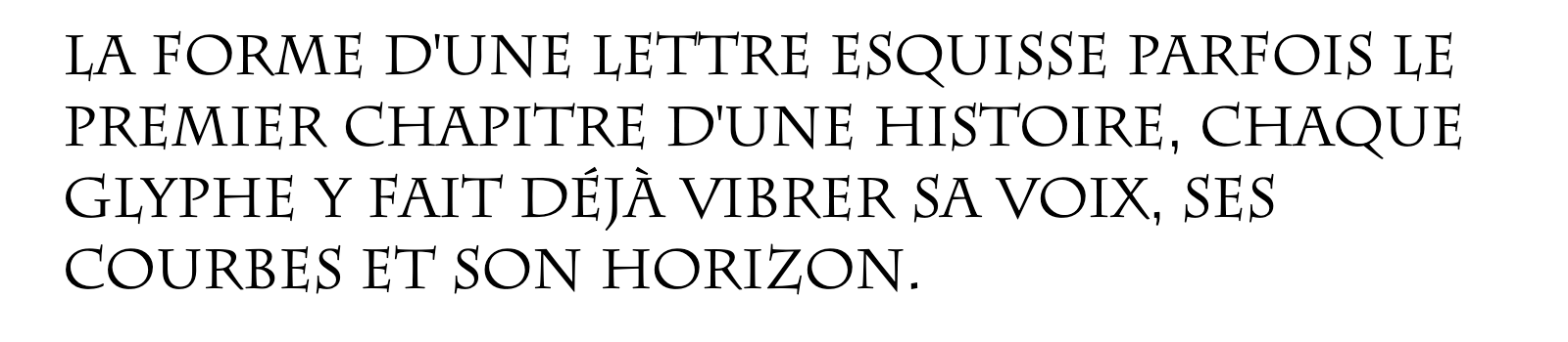 Phrase commune composée en Charlemagne Std