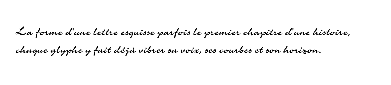 Phrase commune composée en Charme Std