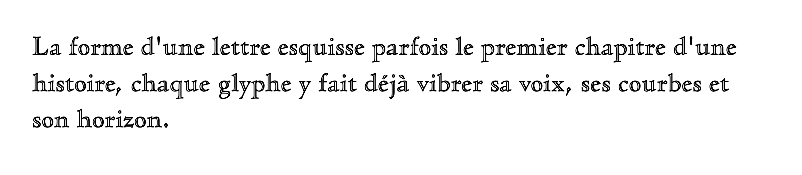 Phrase commune composée en Cloister Std