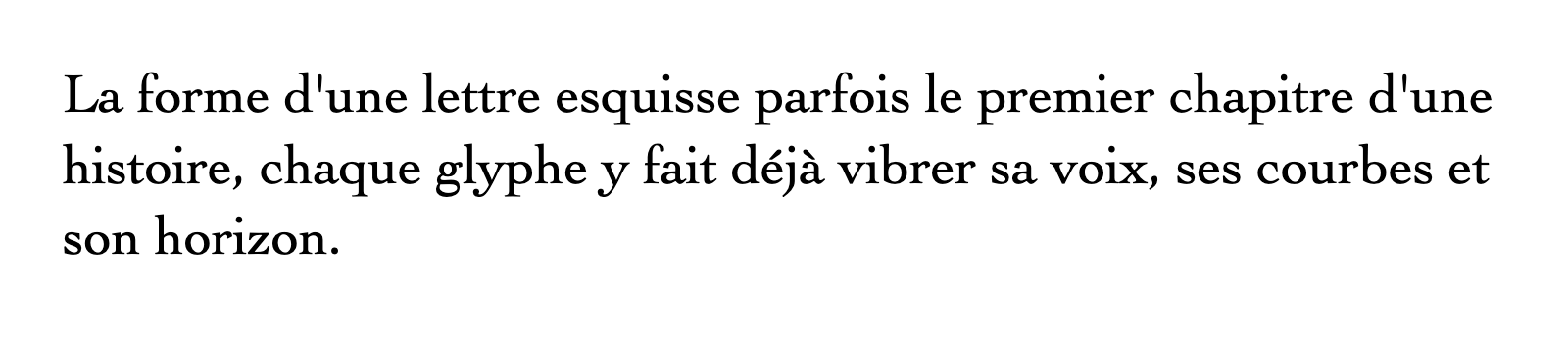 Phrase commune composée en Cochin LT Std