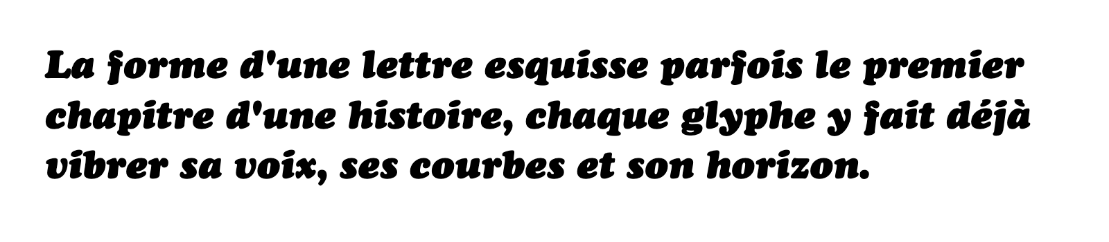 Phrase commune composée en Cooper Std