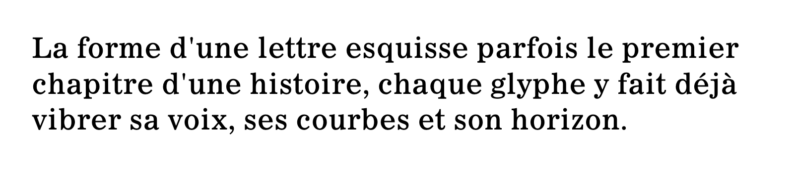 Phrase commune composée en Corona LT Std