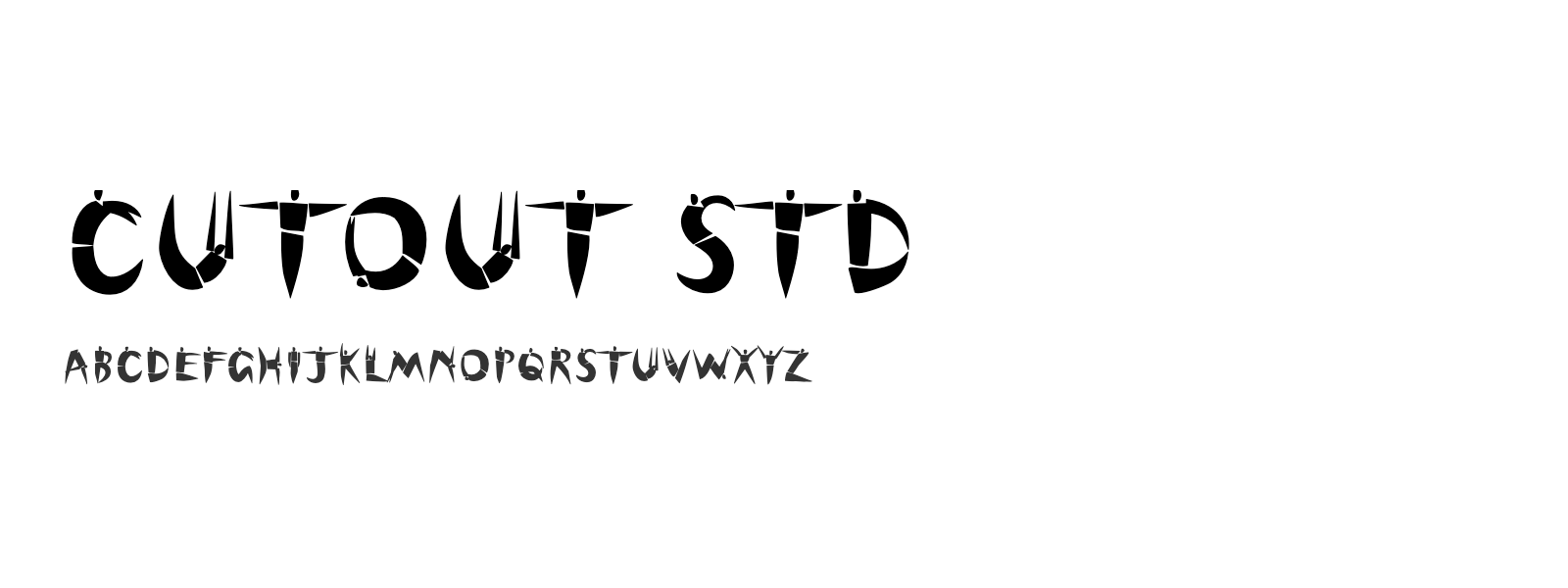 Spécimen de Cutout Std