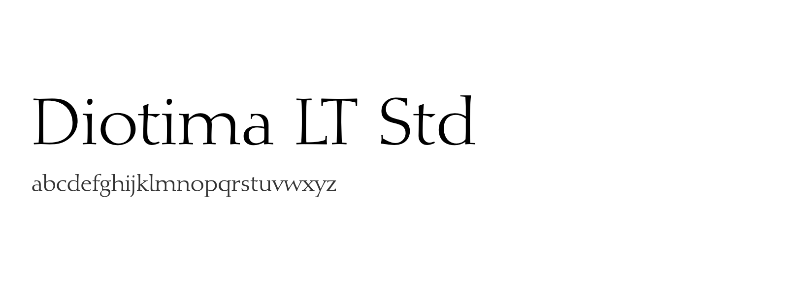 Spécimen de Diotima LT Std