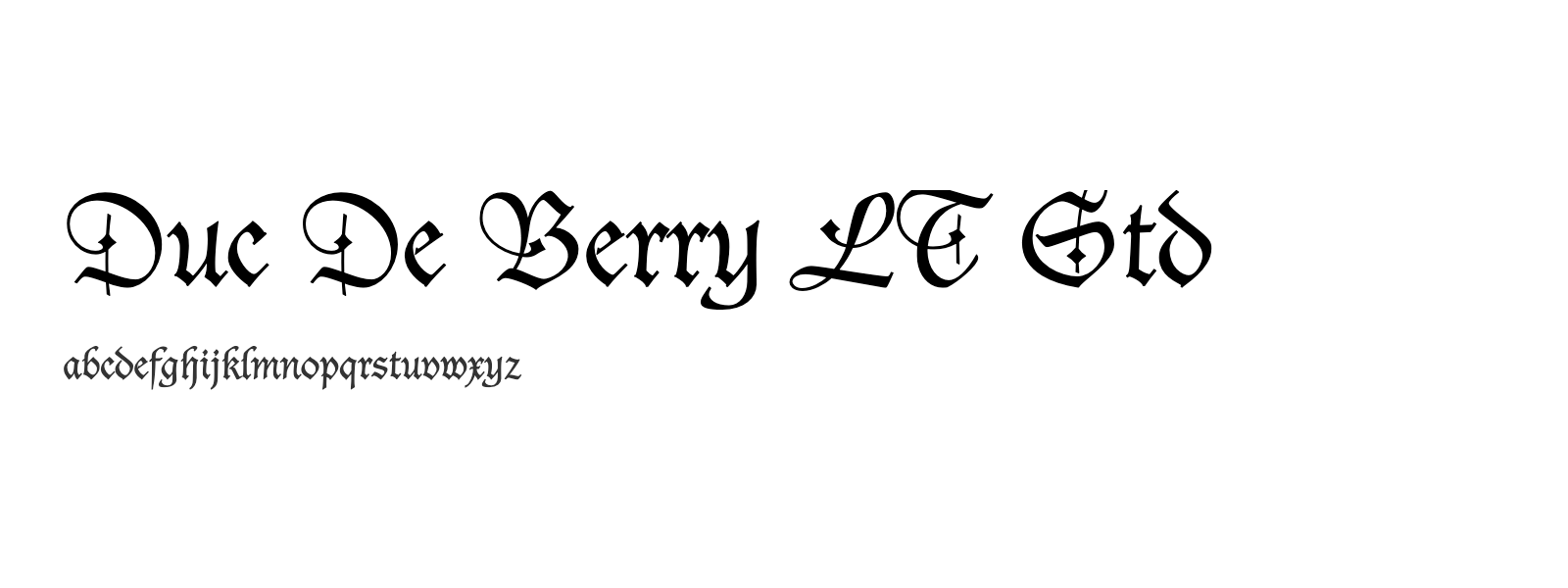Spécimen de Duc De Berry LT Std