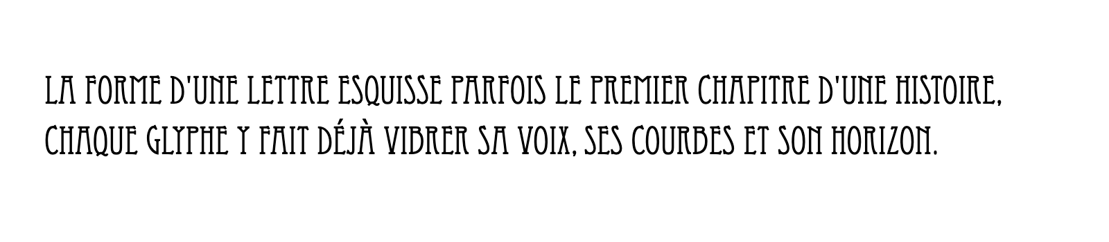 Phrase commune composée en Eccentric Std