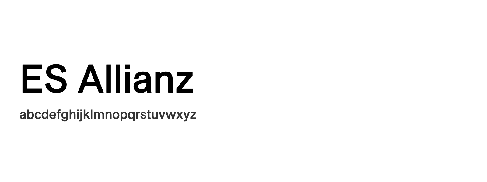 Spécimen de ES Allianz