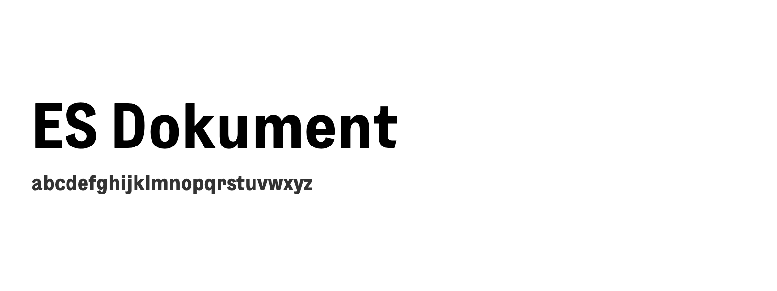 Spécimen de ES Dokument