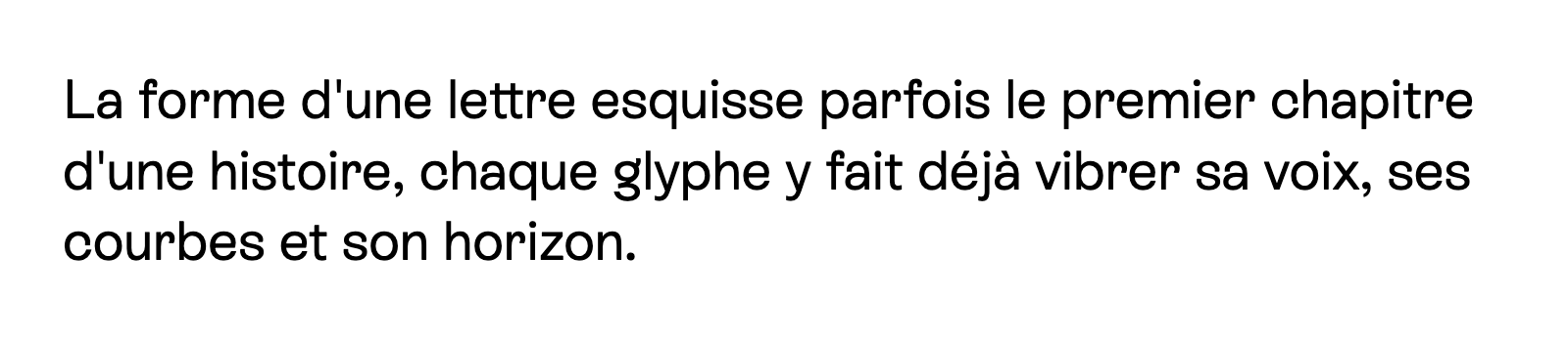 Phrase commune composée en ES Rebond Grotesque