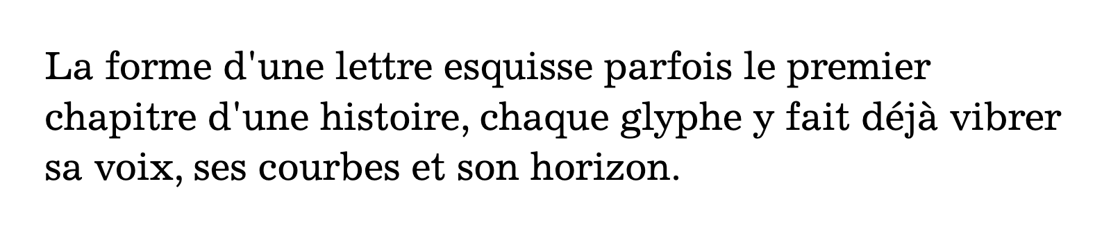 Phrase commune composée en Excelsior LT Std