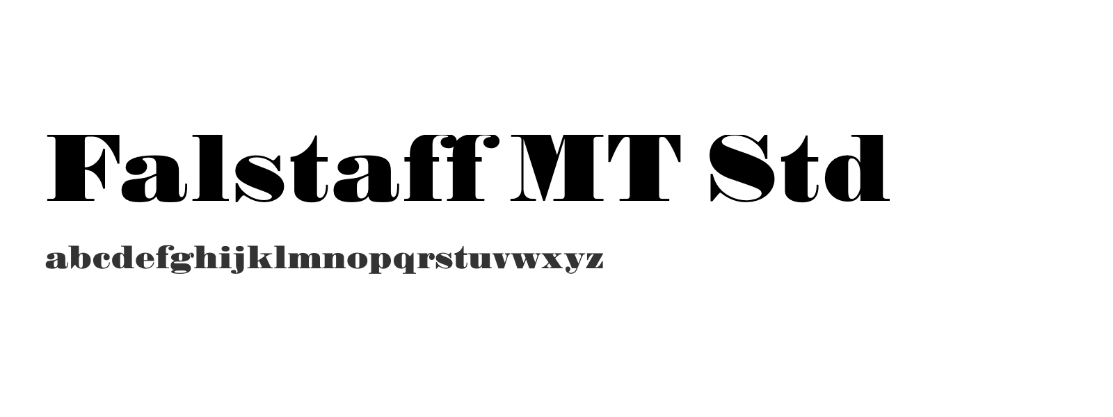 Spécimen de Falstaff MT Std