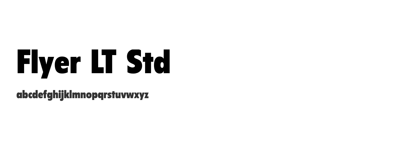 Spécimen de Flyer LT Std
