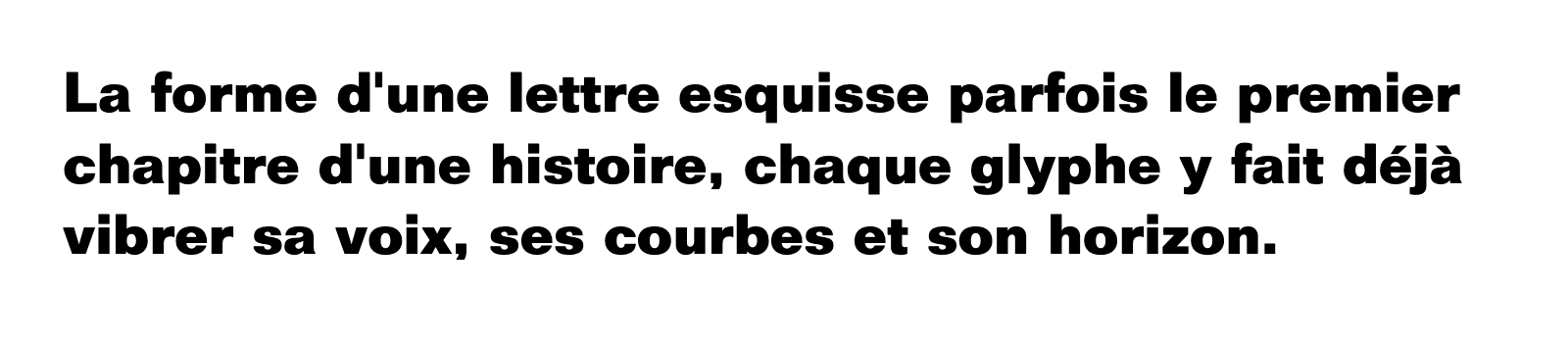 Phrase commune composée en Folio Std
