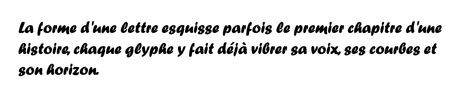 Phrase commune composée en Forte MT Std