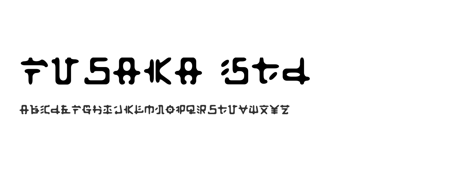 Spécimen de Fusaka Std