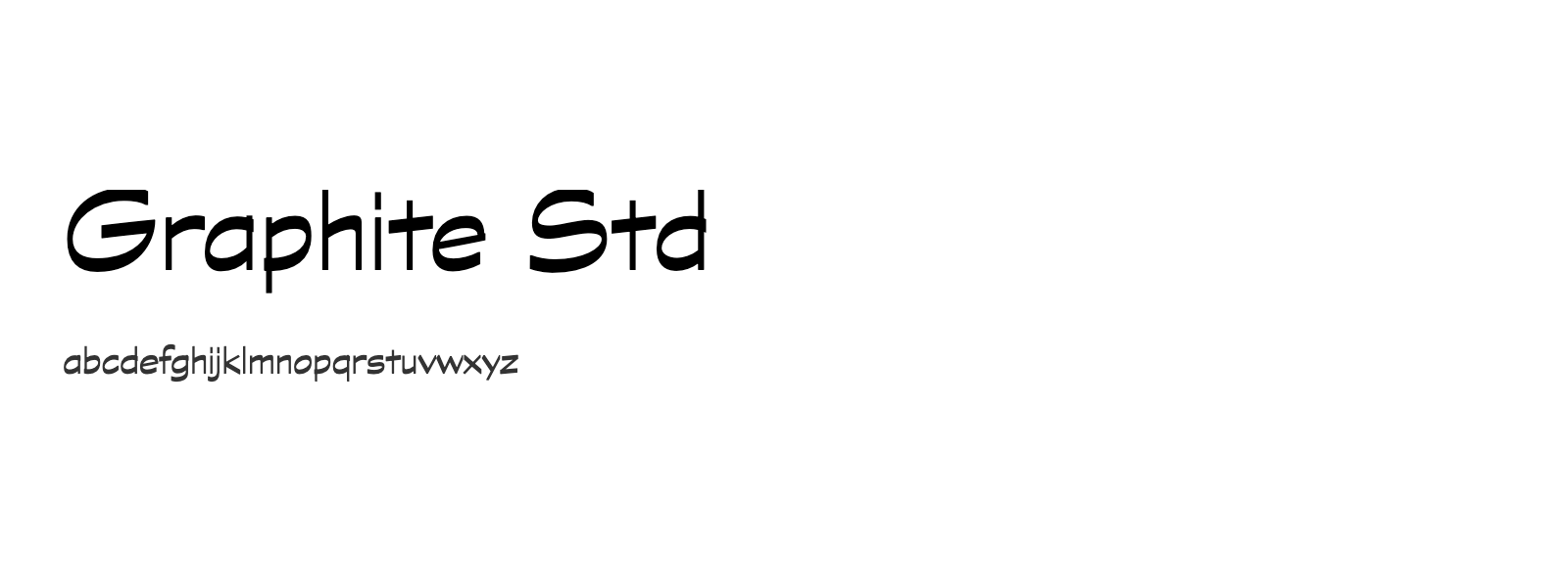 Spécimen de Graphite Std