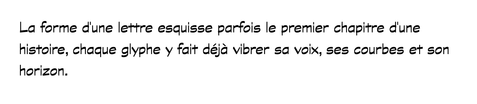 Phrase commune composée en Graphite Std