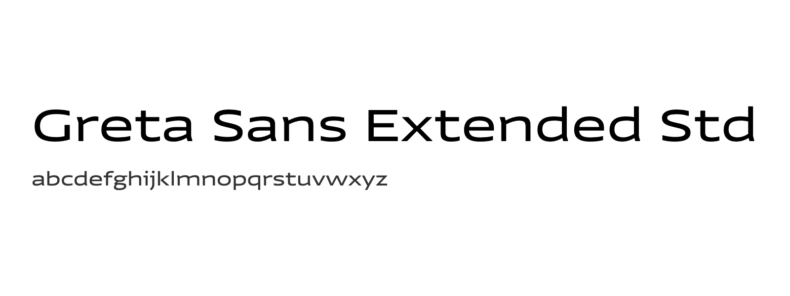 Spécimen de Greta Sans Extended Std