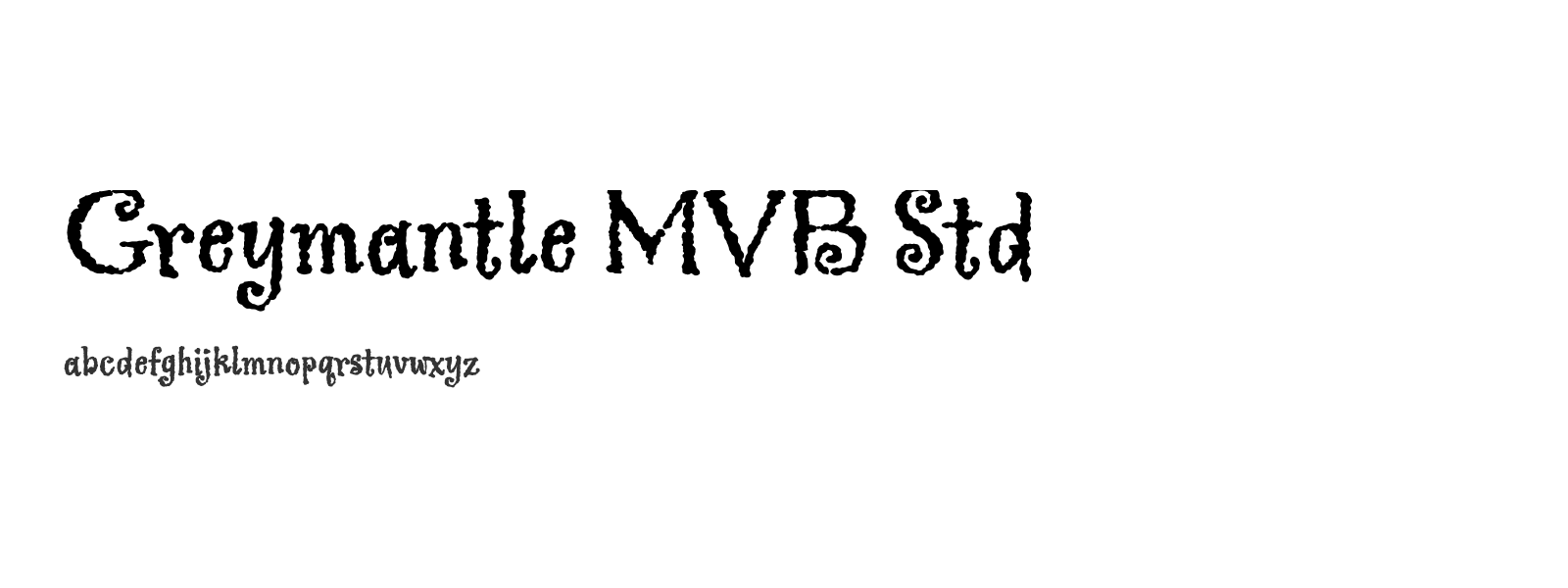 Spécimen de Greymantle MVB Std