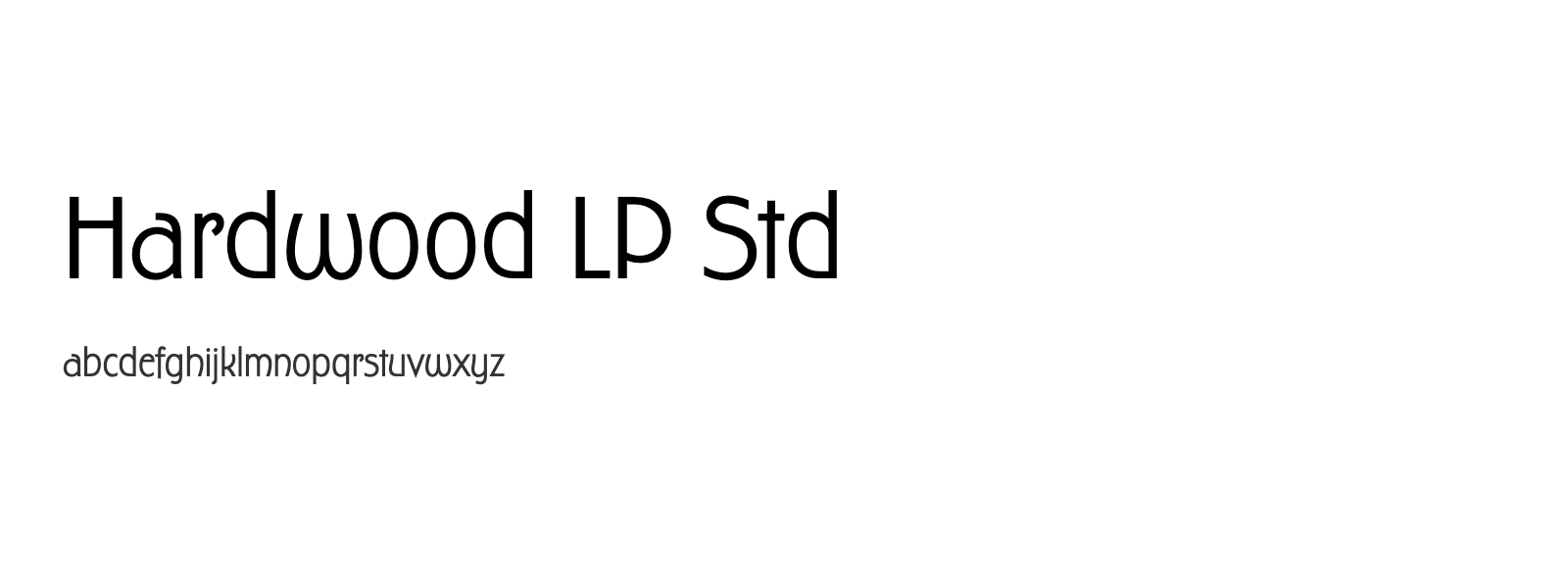 Spécimen de Hardwood LP Std