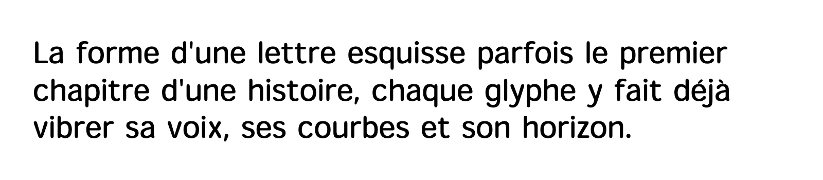 Phrase commune composée en Heisei Maru Gothic Std