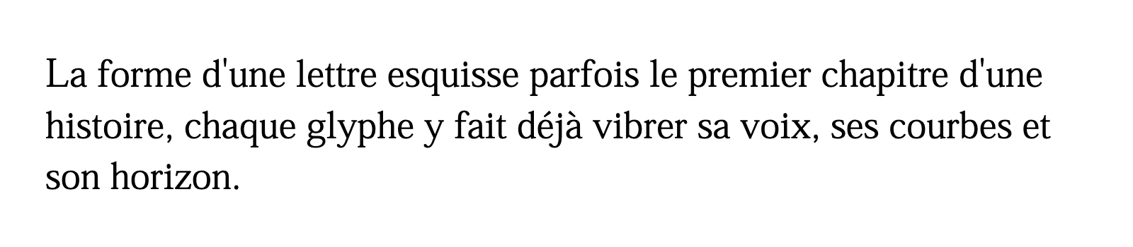 Phrase commune composée en Heisei Mincho Std