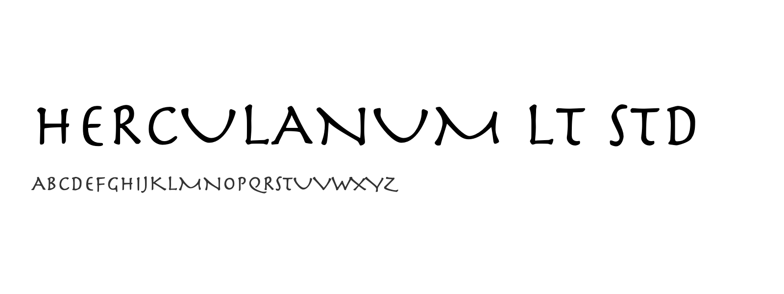 Spécimen de Herculanum LT Std