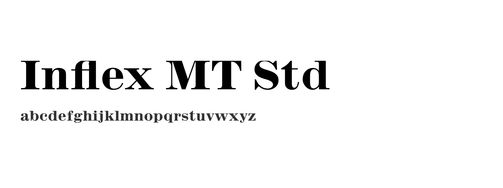 Spécimen de Inflex MT Std