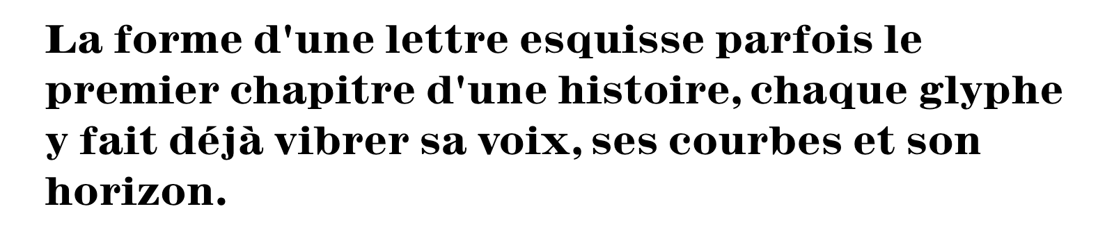 Phrase commune composée en Inflex MT Std