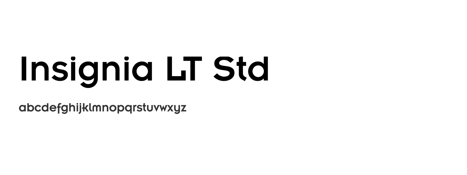 Spécimen de Insignia LT Std