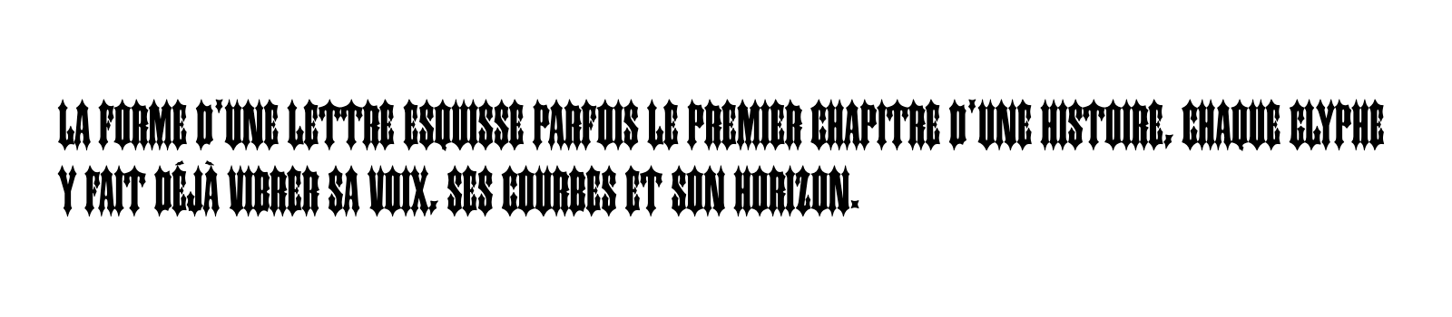 Phrase commune composée en Ironwood Std