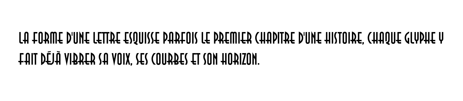 Phrase commune composée en ITC Anna Std
