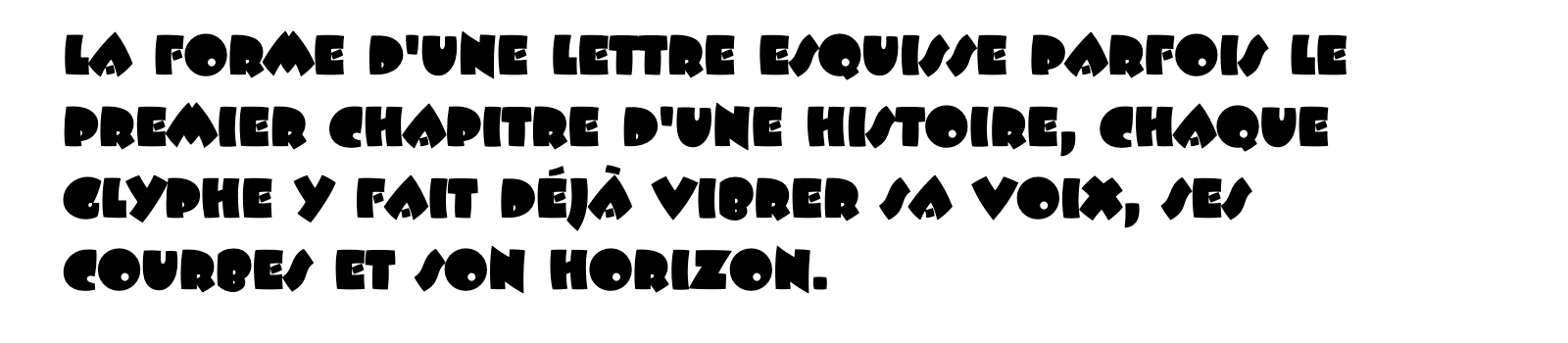 Phrase commune composée en ITC Beesknees Std