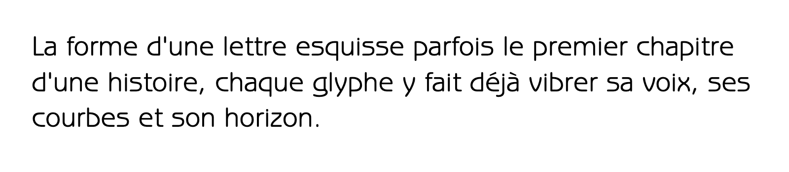 Phrase commune composée en ITC Benguiat Gothic Std