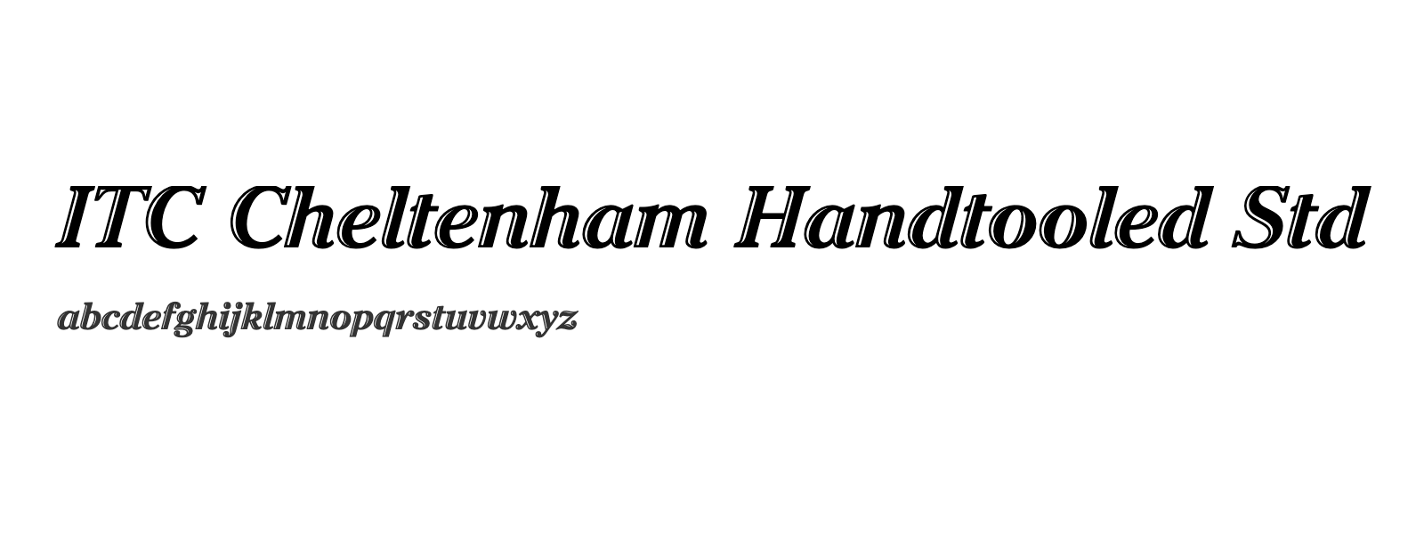 Spécimen de ITC Cheltenham Handtooled Std